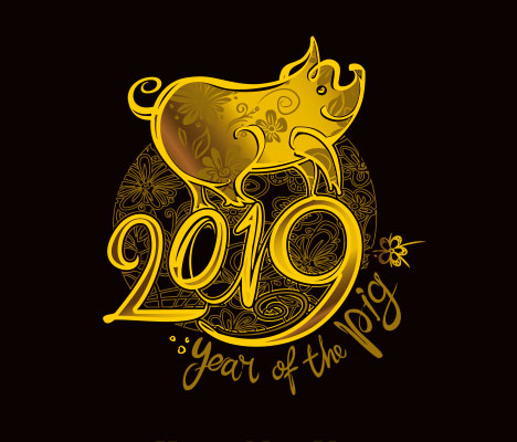 Kinesiskt årshoroskop - 2019 den gyllene jord grisens år